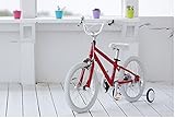Arcoba Graphic Design 軽量アルミフレーム 18インチ 子供用自転車 幼児車 TEKTROブレーキ ホワイトパーツ 子ども用自転車 補助輪付 BLACK×BLACK-dot