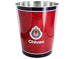 Kole Imports OL075 Chivas Banded Metal Wastebasket [並行輸入品]