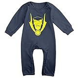 Kamifa カミファ スーパーヒーロー アメリカ 映画 イラスト 長袖ベビー服 ロンパース ギフト 暖かい Navy 18 Months