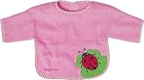 Playshoes 39 x 30cm Long Sleeve Baby Bib Ladybug (Pink)