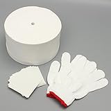 電子レンジKilnセット1 Large電子レンジKiln 1ペアホワイトコットン手袋10個入り裏紙