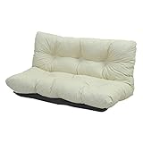 『ゆったりソファ120幅(zsy-ytr120)』【JKP】アイボリー(#9899297)サイズ：幅120×奥行64～102×高さ58cm【ソファー ソファ ファブリックソファ 布 リクライニングソファ 2人掛け 二人掛け リビング】