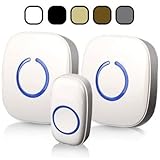 SadoTech Model CXR Wireless Doorbell with 1 Remote Button and 2 Plugin Receivers Operating at over 5