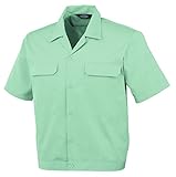 CO-COS コーコス 春夏用 エコ5IVEスター開襟半袖ブルゾン A6650 9グリーン S