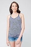 RIPE maternity アルティメットエクスプレスストライプタンク ナーシングマタニティトップ サイズXS ネイビー/ホワイト S6960S 授乳対応