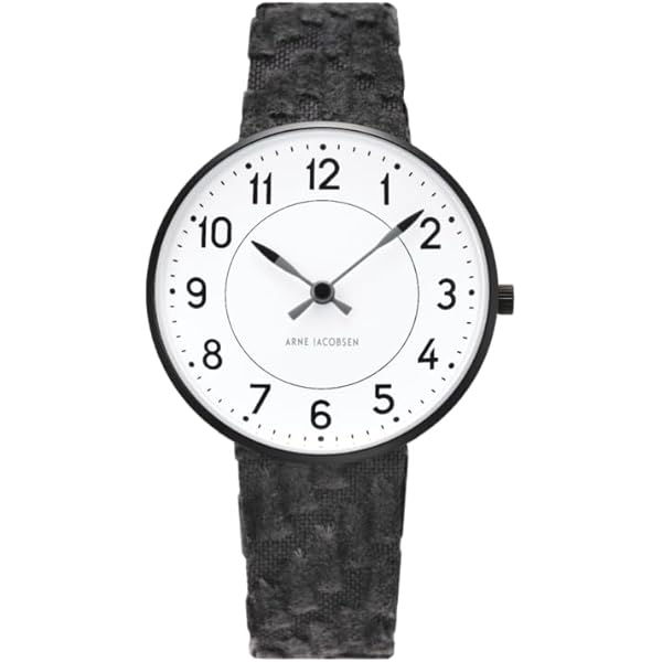 【未使用品】ARNE JACOBSEN×mina perhonen コラボ腕時計 数量限定】Arne Jacobsen × mina perhonen 腕時計 BANKERS φ34mm