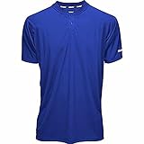 大人用2つボタンソリッドパフォーマンスジャージー カラー: ブルー