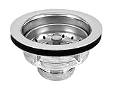 Oatey L7T Dearborn Brass Lucky 7 Sink Basket Strainer with Stainless Steel Basket and 4-Inch Tailpie