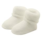 YideaHome赤ちゃん ベビー 新生児 折り返しパイル編みソックス ムール用