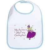 CafePress Aunt is Fairy Godmother Baby Bib - Standard Sky Blue [Apparel] ... by CafePress