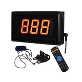 1.8" インチ3位の赤色LEDカウンター　加減1とリセット機能　リモコンとボタンの2種類の制御方式