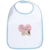 CafePress My Heart Belongs to Papaw GIR Bib - Standard Sky Blue by CafePress