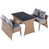 Amazon.co.jp: ガーデンテーブルセット 2way 2人掛けから4人掛けに変身