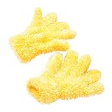 Tonsee キッズ 暖かい 手袋 女の子 男の子 グローブ ふわふわ ミトン 子供用 (イエロー)