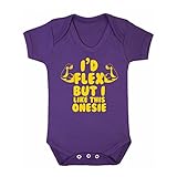 (フロソ) FLOSO 赤ちゃん・ベビー用 I Would Flex But I Like This Onesieプリント 半袖ボディースーツ ロンパース スリープスーツ ベビー肌着 パジャマ (18