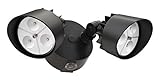Lithonia Lighting OFLR 6LC 120 P BZ LED Outdoor Floodlight 2-Light Dusk to Dawn, Black Bronze [並行輸入品