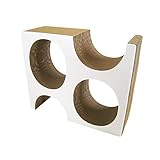 くらふと工房クレアル ねこの爪とぎ チーズ (白)