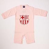 FCバルセロナ　長袖ロンパース（ピンク）