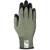 Ansell Edmont 80-813-8 PowerFlex Neoprene Foam Dipped Palm Coated Work Gloves with Yellow and Gray K