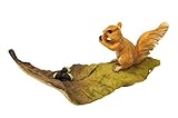 ガーデン オブジェ・置物 （Leaf・リス） EDC-0340