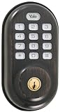 Yale Real Living Keyless Push Button Deadbolt in Oil Rubbed Bronze (Standalone) (YRD210-NR-0BP) [並行輸