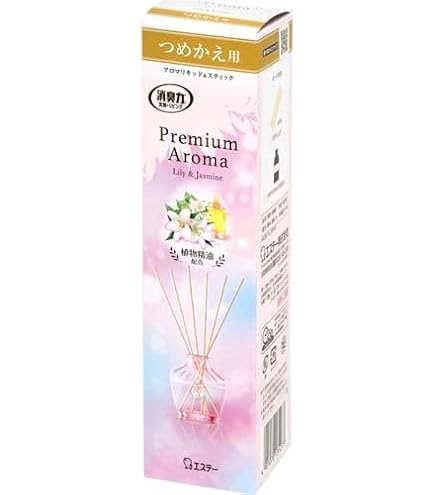 Amazon.co.jp: 消臭力 プレミアムアロマスティック 本体 リリー