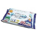 ライフ堂 クロス ホワイト 4.5×21×11cm クリンクル セスキ電子レンジ・冷蔵庫クリーナー20枚 LD-603 20枚入