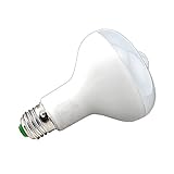 LEDセンサーライト　E26　R80 7W 室内センサーライト　人感センサー　超省エネ　防犯夜灯 (7W, 電球色)