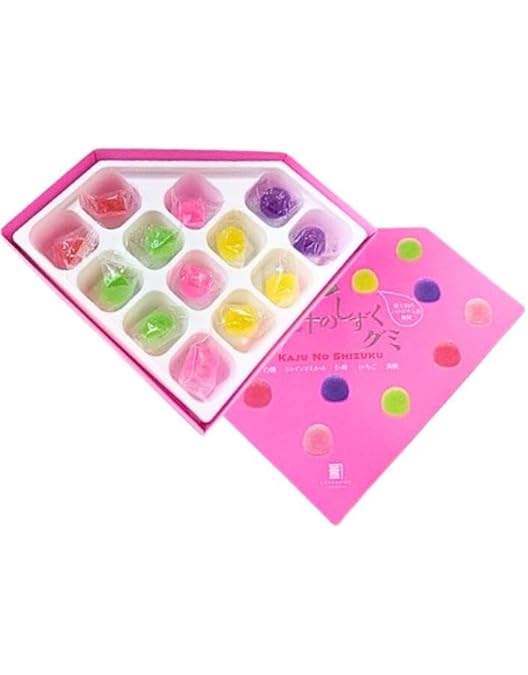 Amazon | 【ピンク/青】山梨限定 果汁のしずく 13個入り 銘菓 果汁の雫