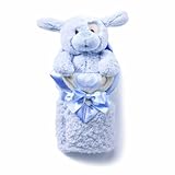 kathy ireland Blue Dog and Blanket Set, Blue Dog by Demdaco [並行輸入品]