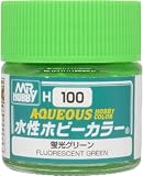 GSI クレオス(GSI Creos) 新水性ホビーカラー 蛍光グリーン 10ml ホビー用塗料 H100