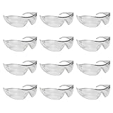 KurtzyTM 12パッククリア安全メガネGooglesアクリルプラスチックEye Wear保護