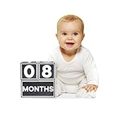 Sticky Bellies Brag Blocks- Baby Age Blocks - Neutral - Girls - Boys - 3 Styles (Neutral) by Sticky 