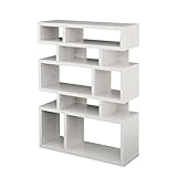 ホワイト／LIKE SHELF ライクシェルフ シェルフ ラック ディスプレイラック 幅90 5段 木製 ウッド 木 本棚 収納 ラック オープンラック 壁面収納 多目的ラック 間仕切り