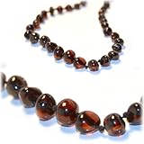 The Art of Cure CHERRY Amber Teething Necklace - FTIR Lab Tested Authentic Amber by The Art of Cure