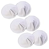 nunona 布 の 母乳パッド お買い得！6枚入 オーガニック コットン 100％ 防水布つき かぶれにくくムレにくい【4層・13cm】 [パールホワイト]