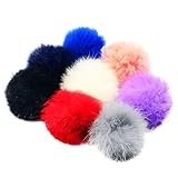 monkeyjack 8ピース7 cm人工ウサギファーポンポンボールfor DIYヘア帽子バッグ靴Accesories