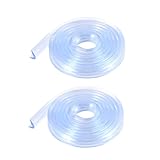 uxcell コーナークッション コーナーガード コーナーパッド コーナーカバー テーブル 机 エッジ コーナークッション ガード ご年配 ケガ防止 保護 プロテクタ 透明 ブルー PVC 2個入り