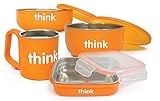 Thinkbaby Complete BPA Free Feeding Set, Orange, 6 Months
