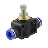 uxcell エア　速度制御継手　ワンタッチ継手　クイック継手　コネクタ　8mm- 8mmワン タッチ スピード コントローラ