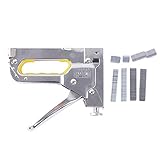 BEE&BLUE ガンタッカー 強力型 多目的 ステープルガン 強力ハンドタッカー 替針 600本入 ３種類の替針対応可能 パネル 木工 室内配線 便利 工具