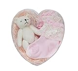 DinDon ベビー靴下セット ディアーエンジェルベア&ソックスセット レース 0-3M ピンク #61243