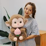 ぬいぐるみ だきまくら 猿ぬいぐるみ プレゼント 抱き枕 添い寝枕 寝具 小さい 動物 可愛い ぬいぐるみ クッション アニマル 縫い包み リアル お癒し縫い包み 抱きぐるみ 軽量 高弾力 45cm ソファー ブラウン