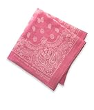 ガーゼハンカチ・ペイズリー柄（５色展開） (ピンク)