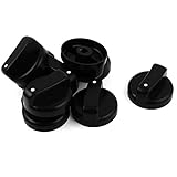 uxcell ガスストーブノブ ガスこんろ オーブンスイッチ 点火ツマミ コントロールノブ　プラスチック製ノブ　スイッチ　9個入　8mm穴直径