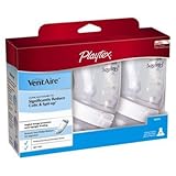 Playtex VentAire Advanced Natural Feeding System Bottles, Slow Flow, Wide / 6oz, 3 ea by Playtex [並行