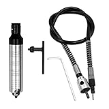 Flameer 0.3〜4mm　フレキシブルシャフト　電動ドリル　レンチ　ハンドル付き　グラインダー　回転工具用　ステンレス