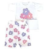 ヘリアンタス Tシャツ&スパッツ #1011 ピンクフラワー 90