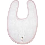 110-2476/サンタン/[le Sucre]ベビーふわふわスタイ２（ピンク）/うさぎ/ウサギ/ルシュクル/戸崎尚美/ベビー/エプロン/離乳食/ギフト/プレゼント