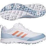 [アディダスゴルフ] ゴルフシューズ ウィメンズ ソーラースター ボア フットウェアホワイト／ワンダークレイ／ワンダーブルー 23.0 cm